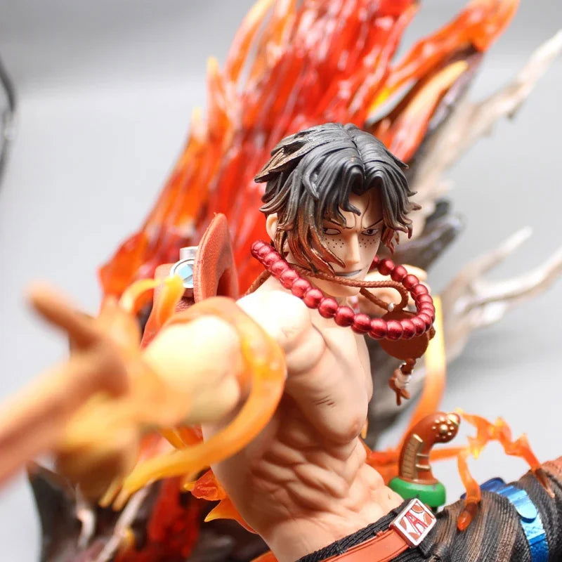 Portgas D. Ace One Piece Figurine, Anime Action Figures PVC Large Statue Collection 48cm