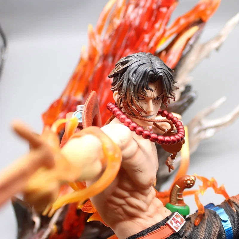 Portgas D. Ace One Piece Figurine, Anime Action Figures PVC Large Statue Collection 48cm