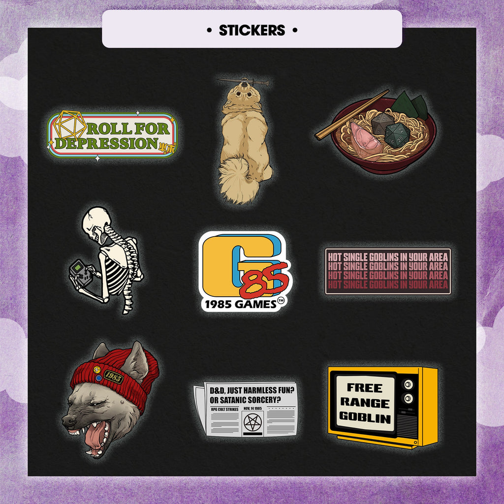 Premium Mystery Dice 6 Pack – Dice, Pins, and Stickers! No Duplicates!
