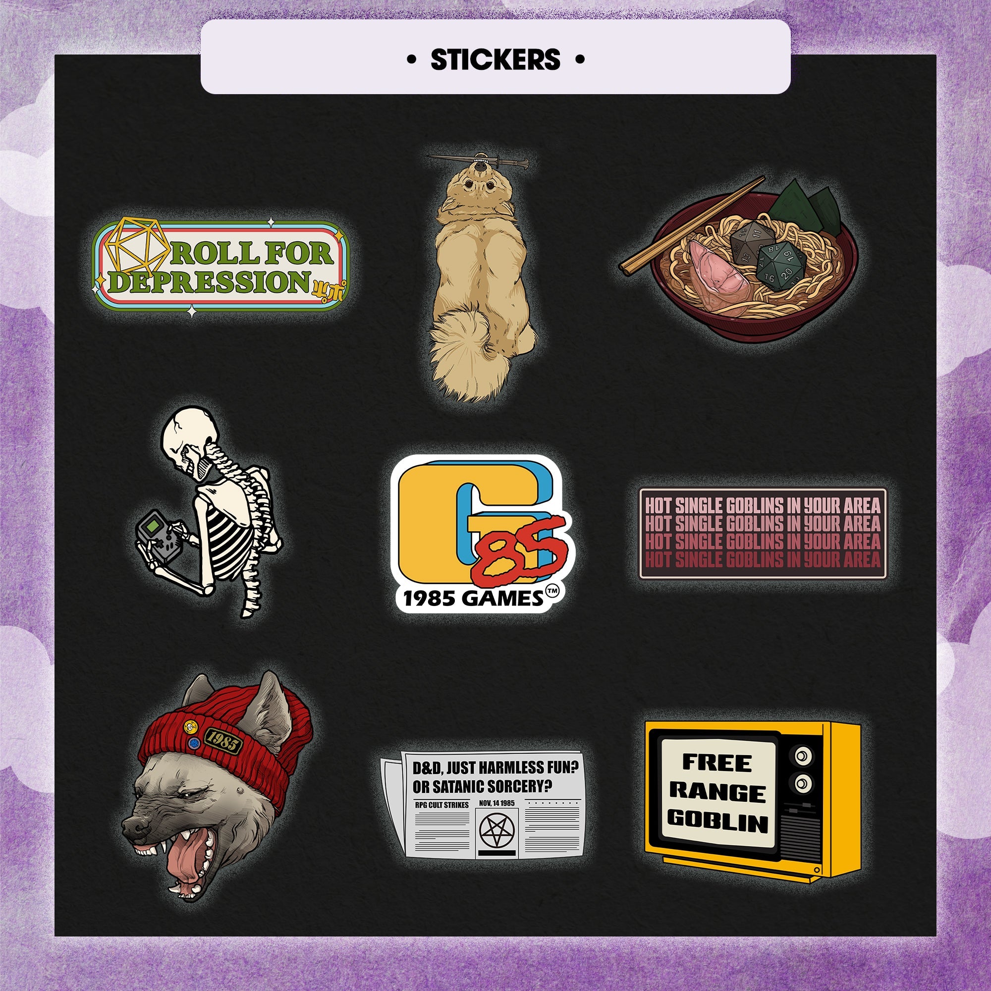 Premium Mystery Dice 6 Pack – Dice, Pins, and Stickers! No Duplicates!