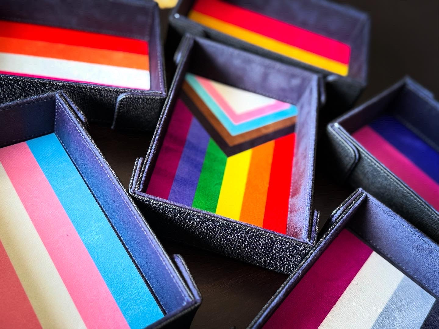 Pride Dice Tray of Folding™ Magnetic - Transgender