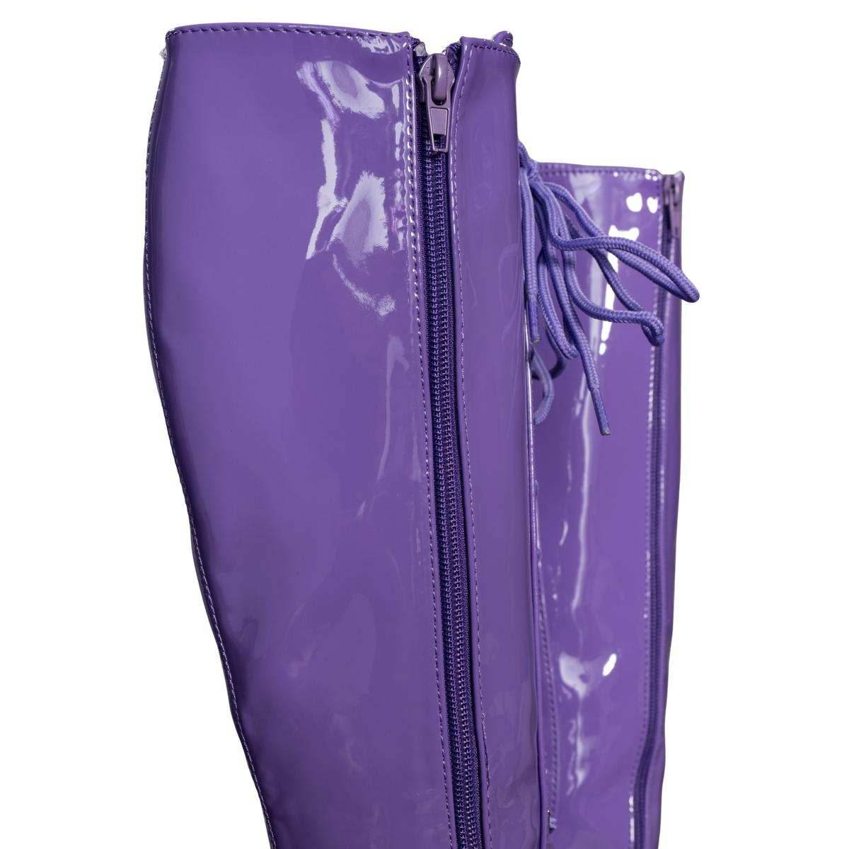 Pro Wrestler / Superhero Purple Halloween Cosplay Costume Boots - S (8/9)