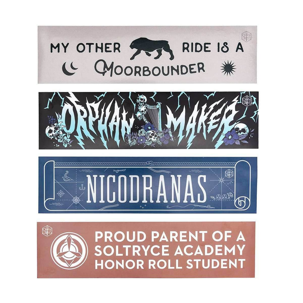 Critical Role: Mighty Nein - Bumper Sticker 4-Pack Set - 