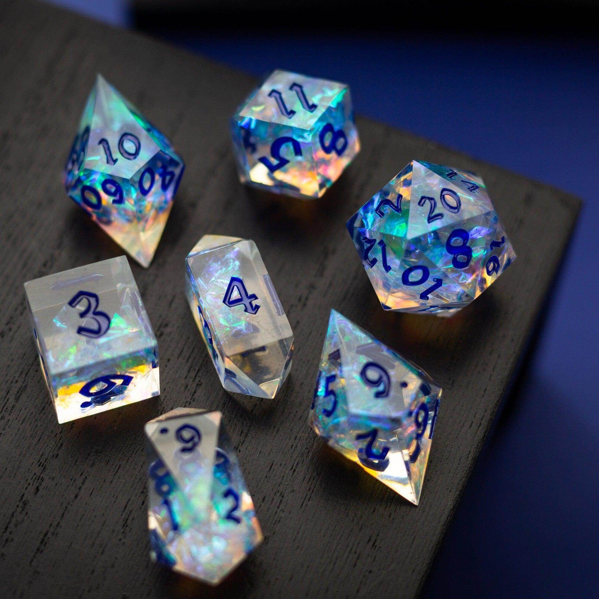 Purple Energy Handmade Resin DND Dice Set - Only 1 D20