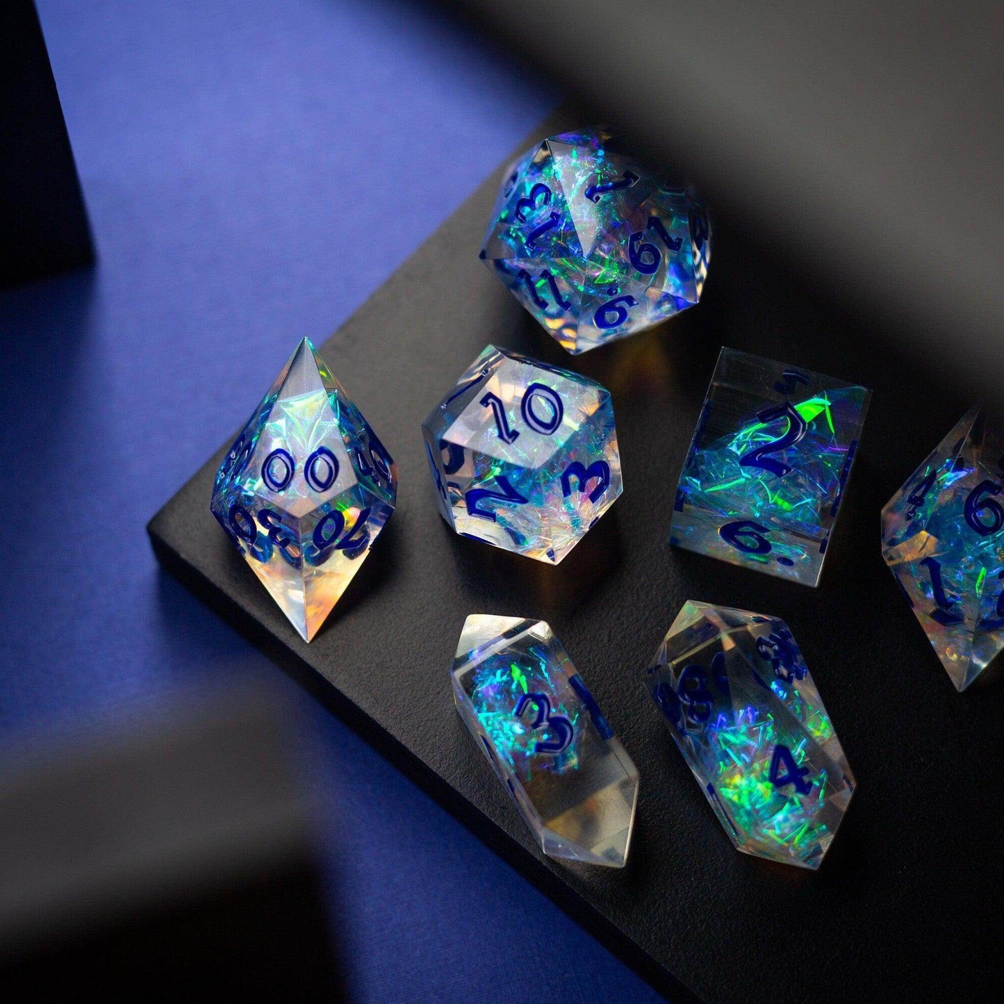 Purple Energy Handmade Resin DND Dice Set - Only 1 D20