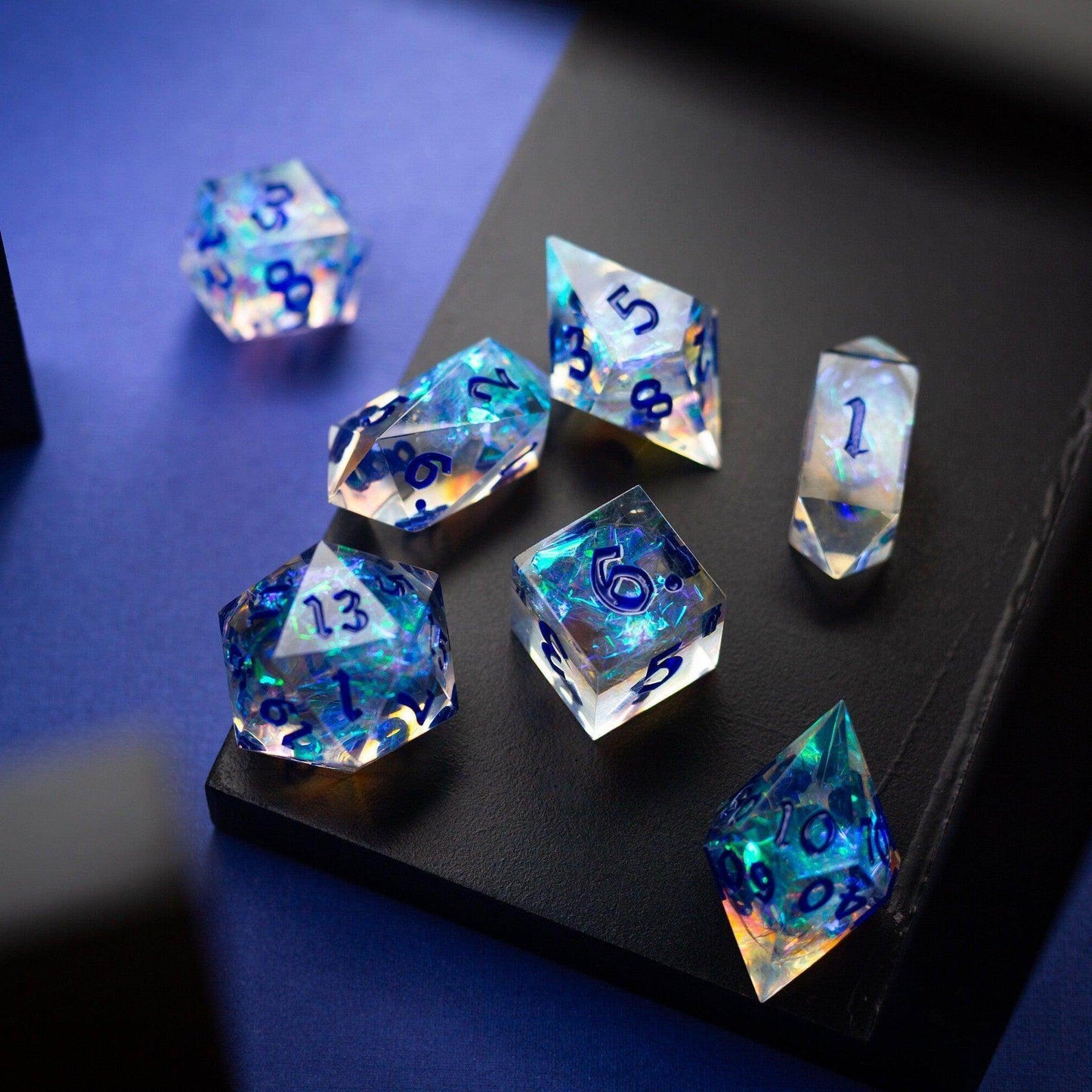 Purple Energy Handmade Resin DND Dice Set - Only 1 D20