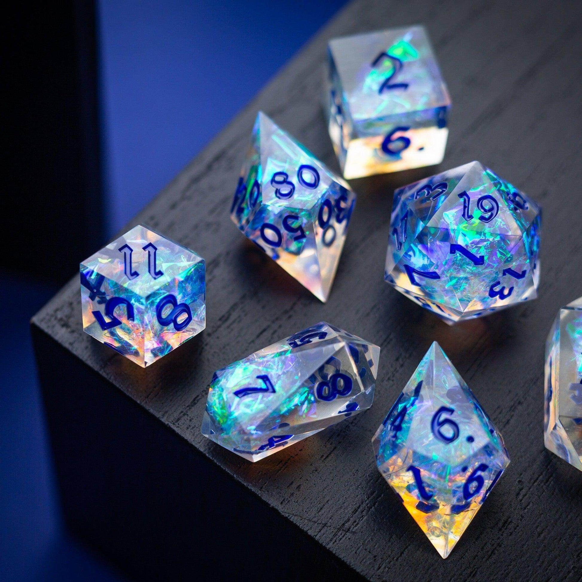 Purple Energy Handmade Resin DND Dice Set - Only 1 D20