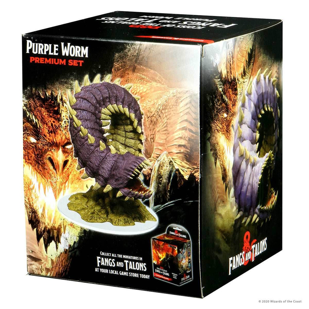 D&D: Icons of the Realms - Fangs and Talons - Purple Worm Premium Set - 