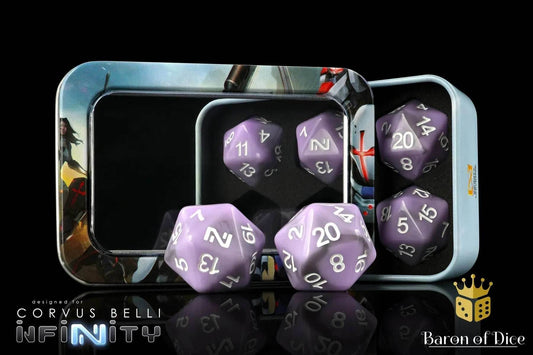 INFINITY: PURPLE, DICE SET - 