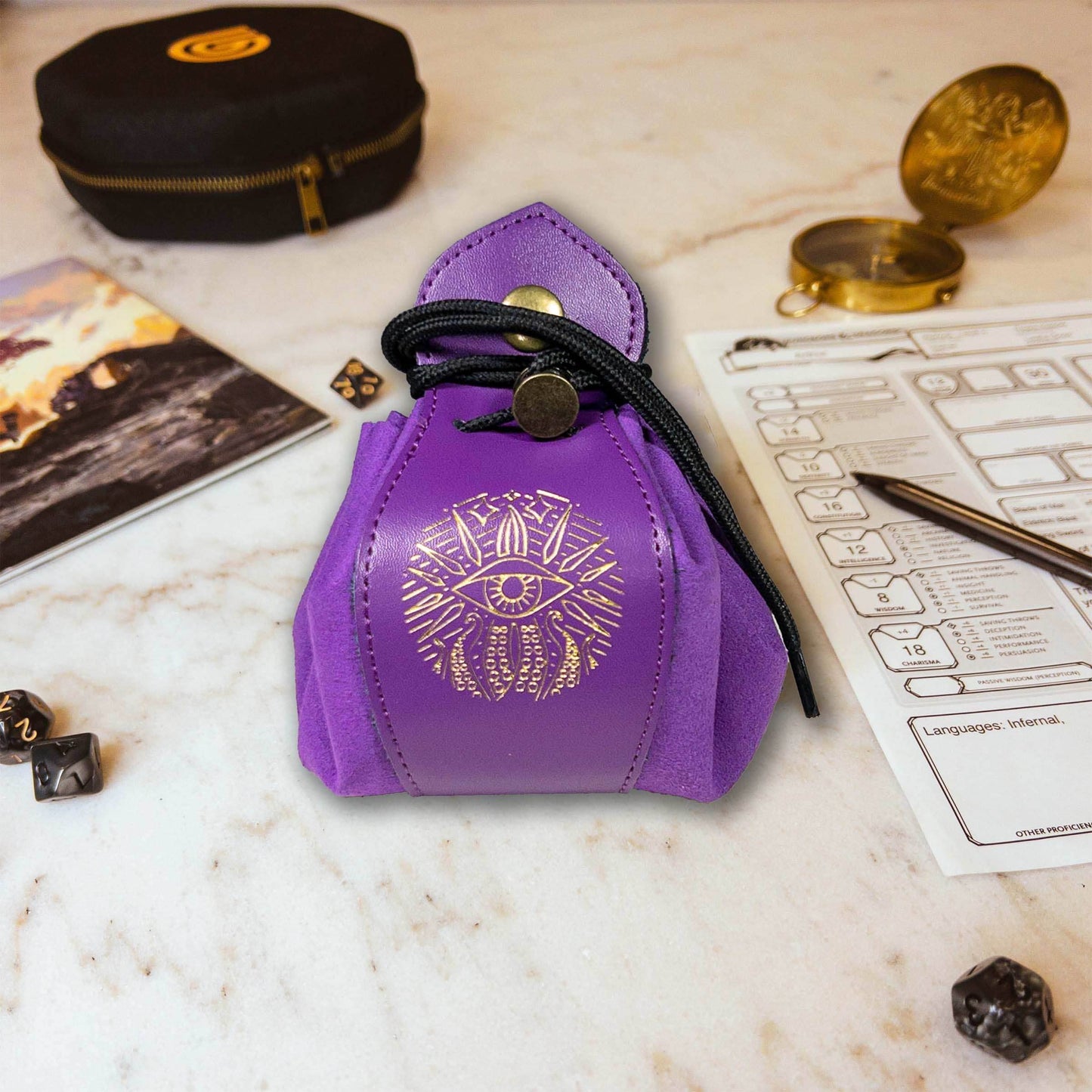 Genuine Leather RPG Bags - Purple - Warlock