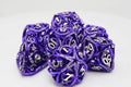 Hollow Hearts: Jeweled Purple - Metal RPG Dice Set - 
