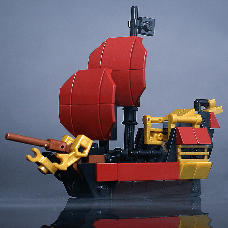 Custom Mini Queen Anne's Revenge Pirate Ship - 