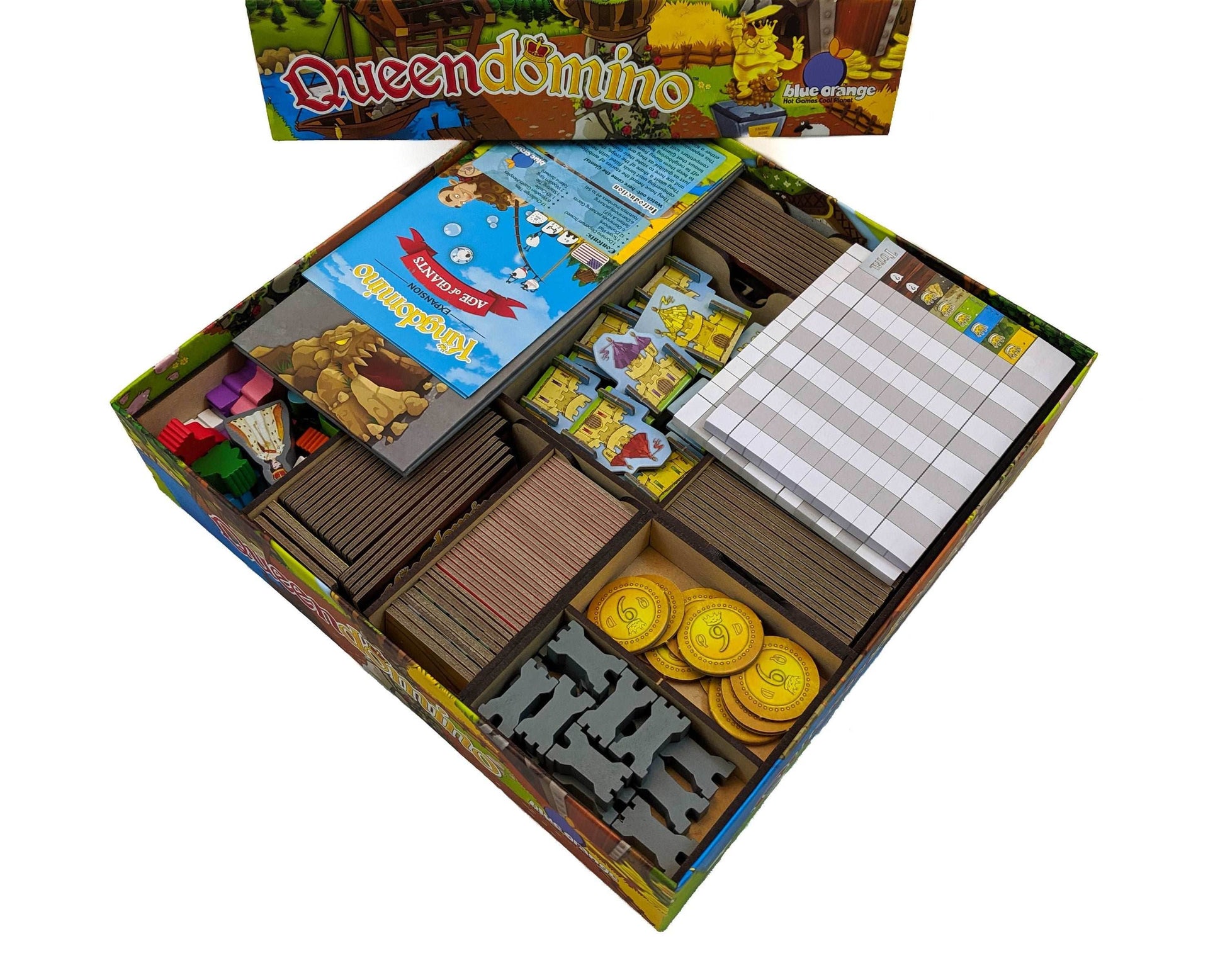 Queendomino Board Game Organizer Insert - 