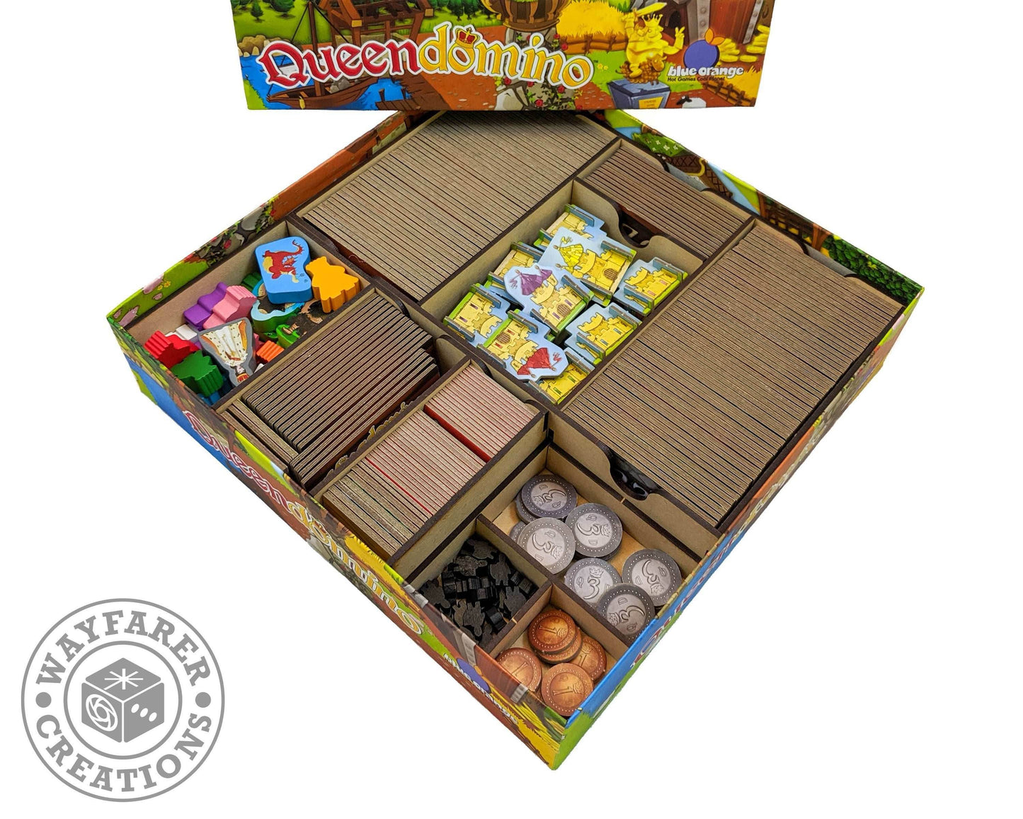 Queendomino Board Game Organizer Insert - 