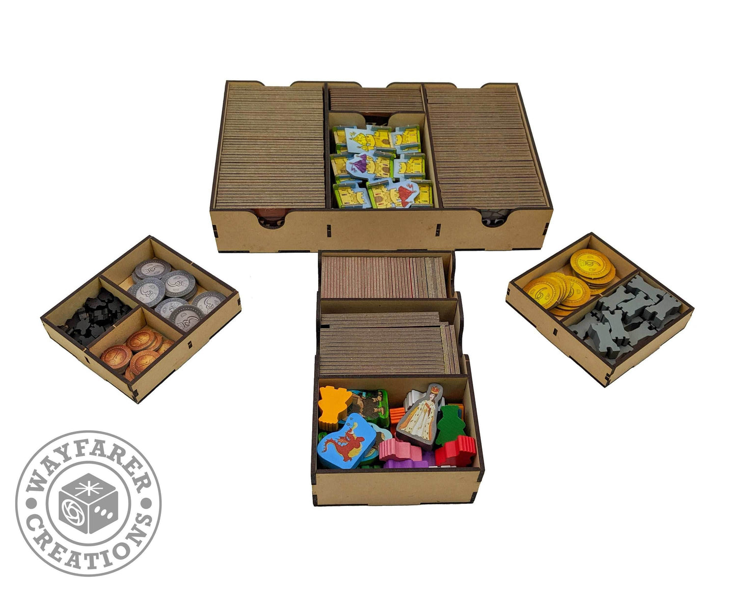 Queendomino Board Game Organizer Insert - 