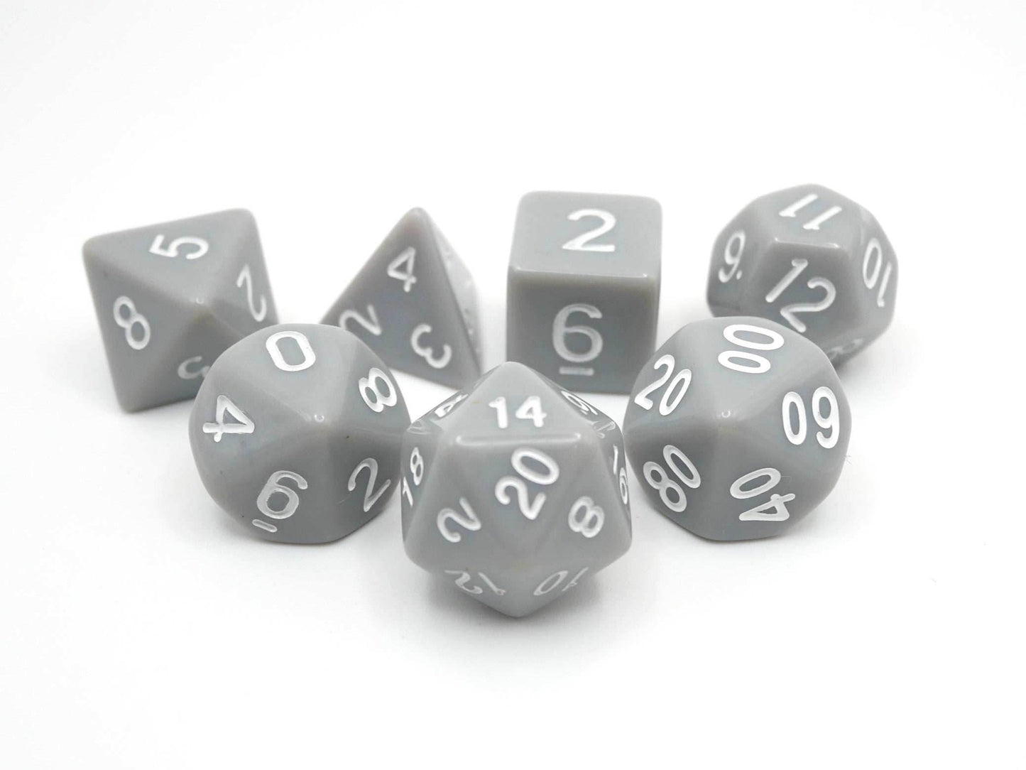 Quietus - 7 Piece DnD Dice Set | Acrylic RPG Gaming Dice - 