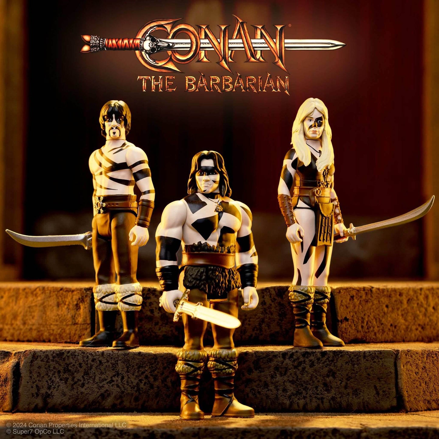Super7 x CONAN THE BARBARIAN - CONAN (WAR PAINT) ReAction Figure - 