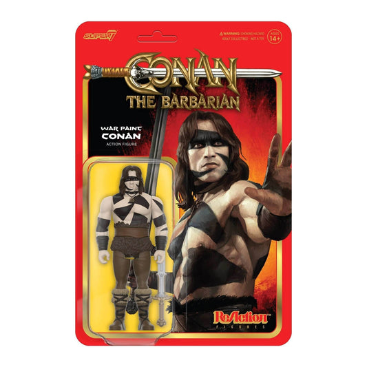 Super7 x CONAN THE BARBARIAN - CONAN (WAR PAINT) ReAction Figure - 