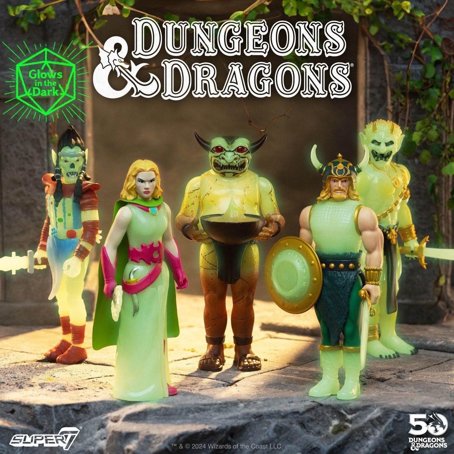 Super7 x DUNGEONS & DRAGONS - Githyanki (GLOW-IN-THE-DARK) ReAction Figure - 