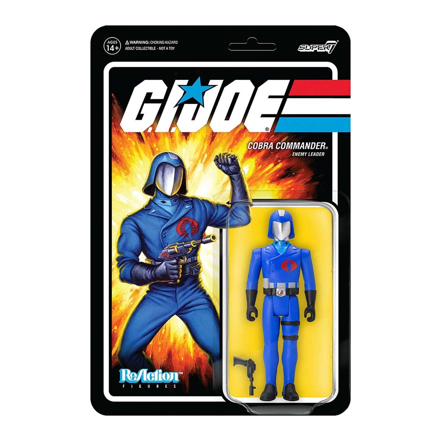 Super7 x G.I. Joe Cobra Commander Wave 1 ReAction Figure - 