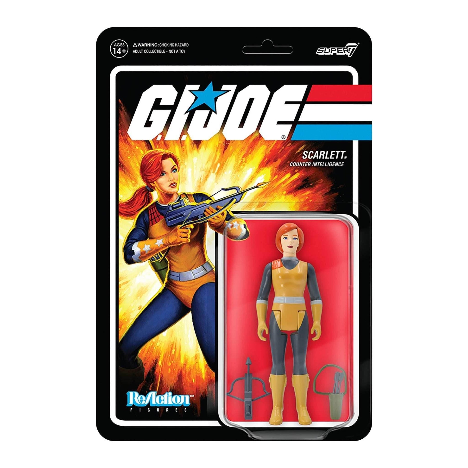 Super7 x G.I. Joe Scarlett Wave 1 ReAction Figure - 