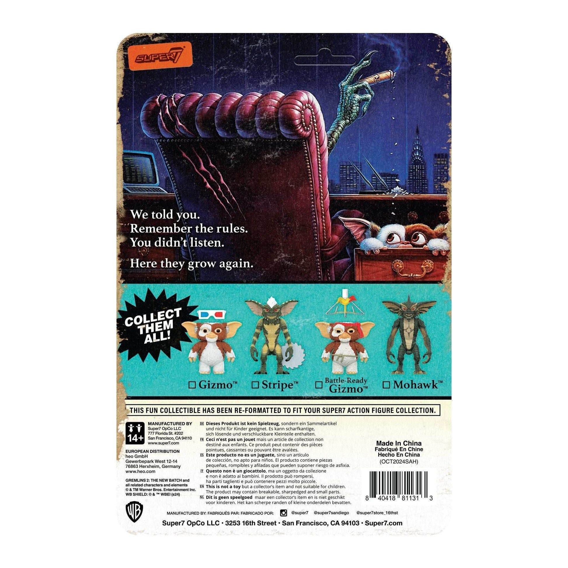 Super7 x Gremlins - Stripe (Mohawk) ReAction Figure - 