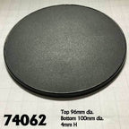 Reaper Miniatures: Round Plastic Gaming Base - 100mm (4) - 