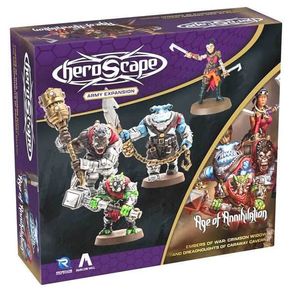 Heroscape: Age of Annihilation - Crimson Widow and Dreadnoughts of Caraway Cavern Army Expansion - 