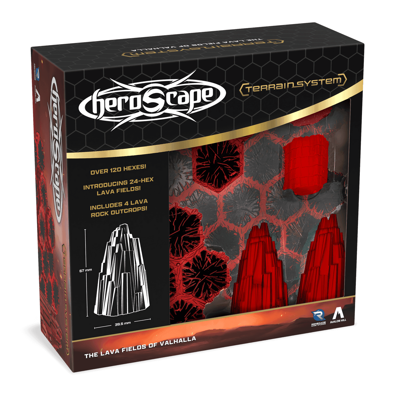 Heroscape: The Lava Fields of Valhalla Terrain Expansion - 