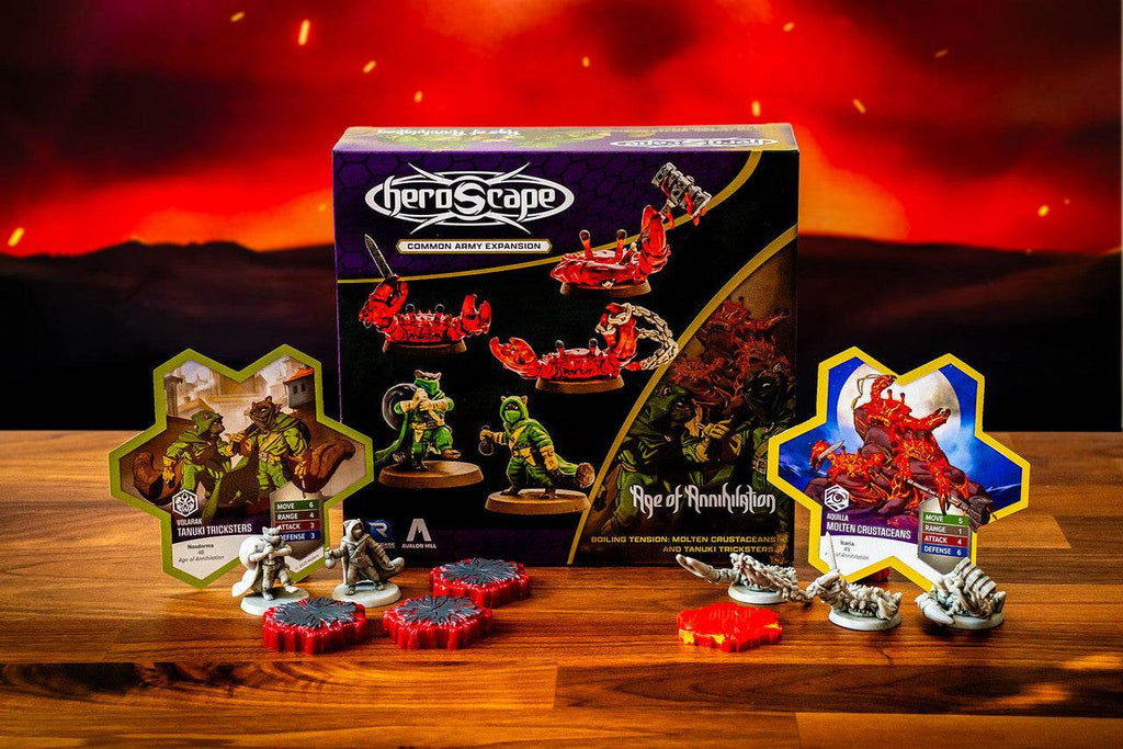 Heroscape: Molten Crustaceans & Tanuki Tricksters Common Army Expansion - 