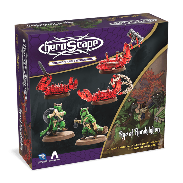 Heroscape: Molten Crustaceans & Tanuki Tricksters Common Army Expansion - 