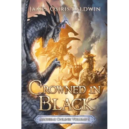 Crowned in Black: A LitRPG Dragonrider Adventure - Paperback - 