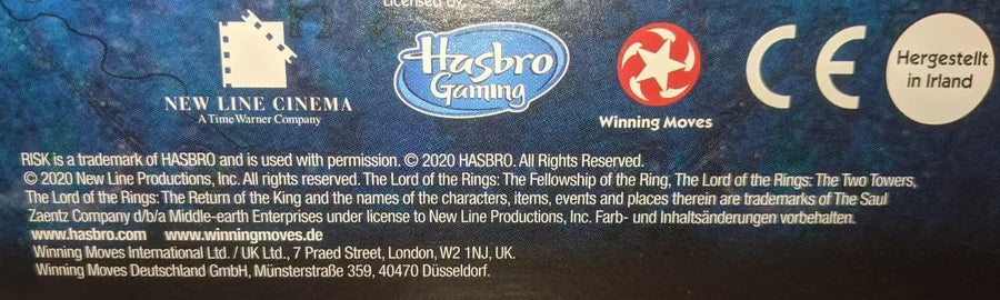 Risk: The Lord of The RIngs Trilogy Edition