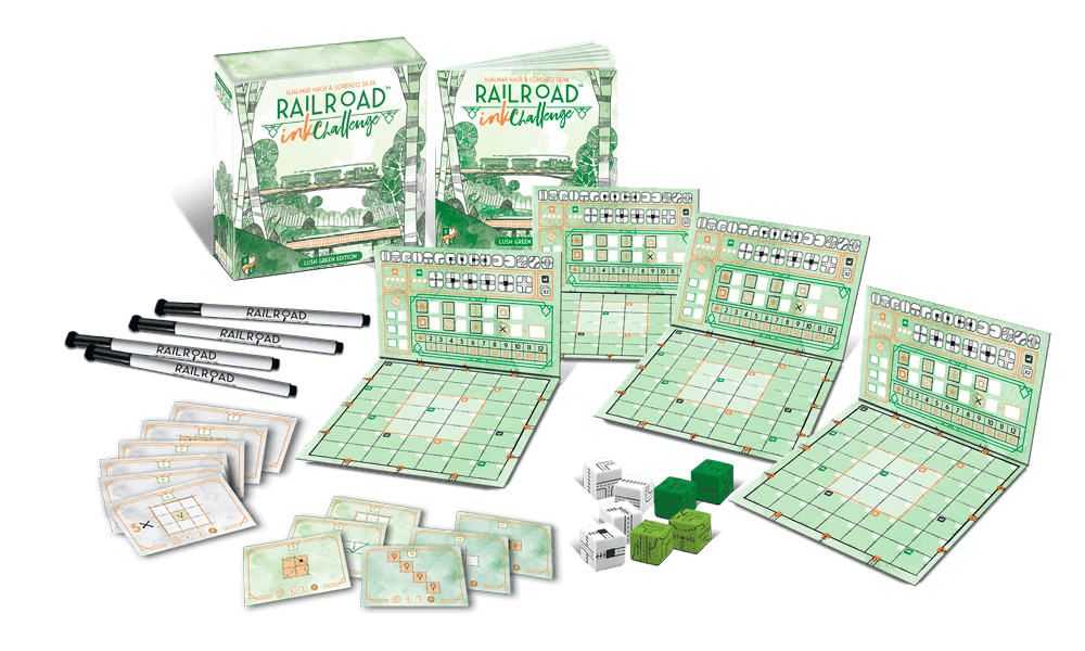 Railroad Ink Challenge - Lush Green Edition - 