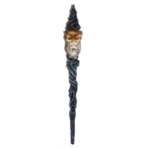 Wizard Skull wand 9"-0