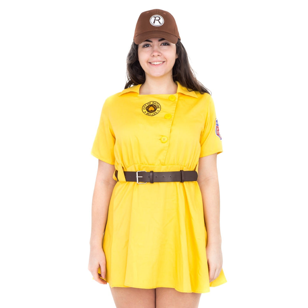 Racine Belles AAGPBL Baseball Women's Halloween Cosplay Costume Dress