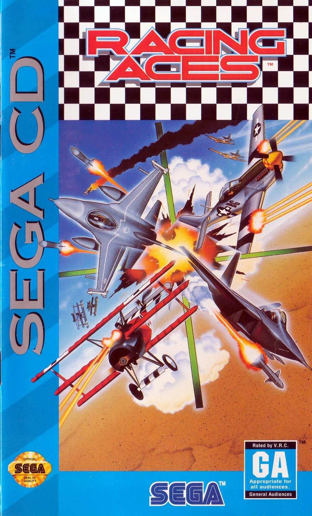 Racing Aces (Sega CD) - Game Manual Only
