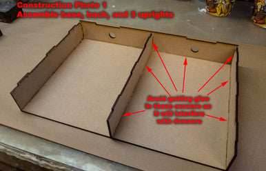 Drawer Add-On For Paint Rack - Double Drawer - 