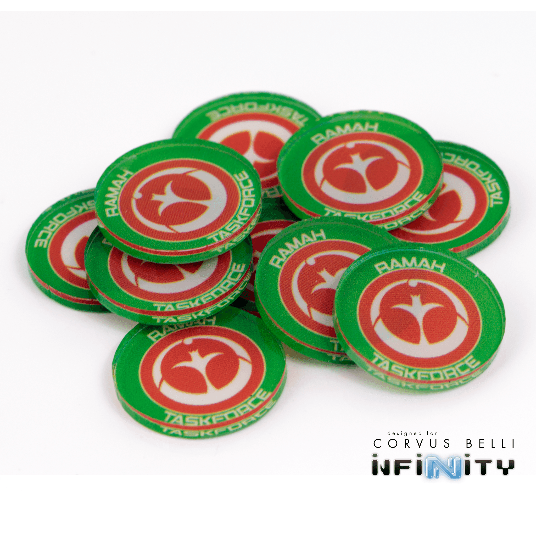 Full Color Infinity Faction Markers, 25mm (Bag of 10) - Ramah Taskforce / 25mm
