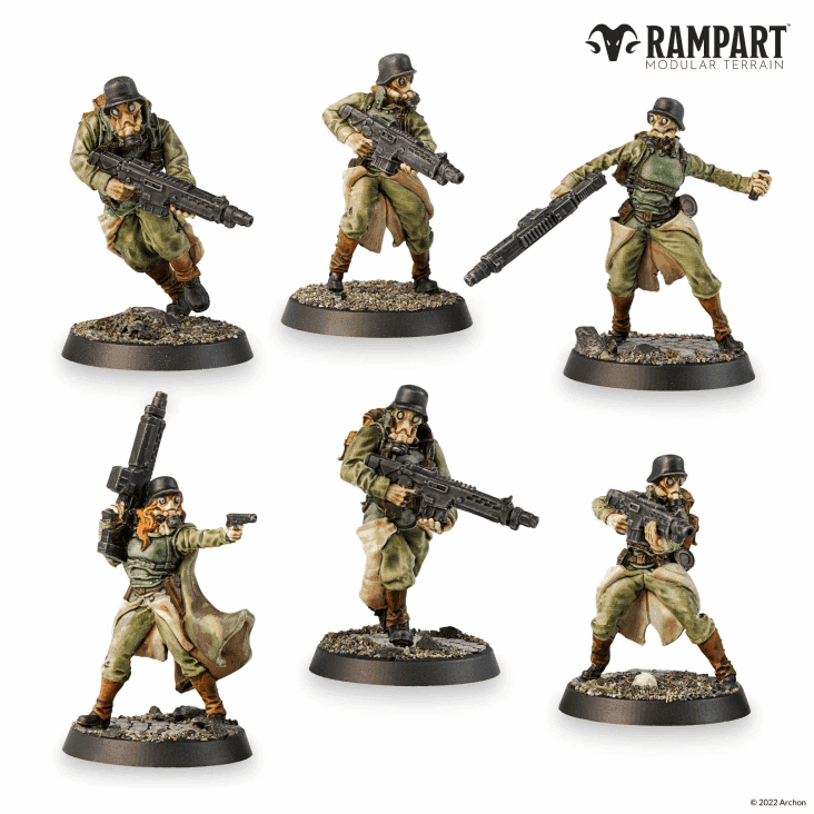 Rampart Modular Terrain: City Defenders Miniature Pack - 
