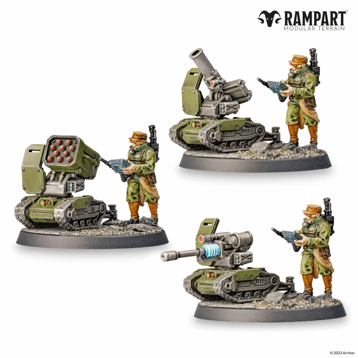 Rampart Modular Terrain: City Defenders Miniature Pack - 