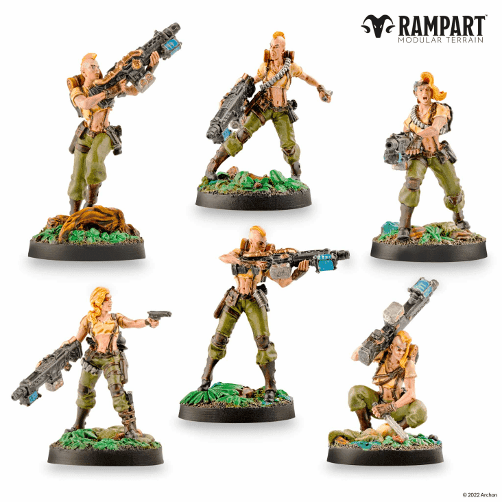 Rampart Modular Terrain: City Defenders Miniature Pack - 