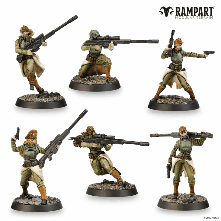 Rampart Modular Terrain: City Defenders Miniature Pack - 