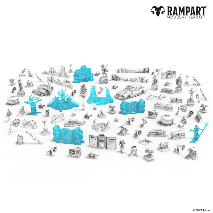 Rampart Modular Terrain: City Ruins Bits - 
