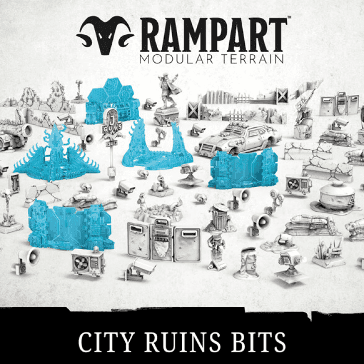 Rampart Modular Terrain: City Ruins Bits - 