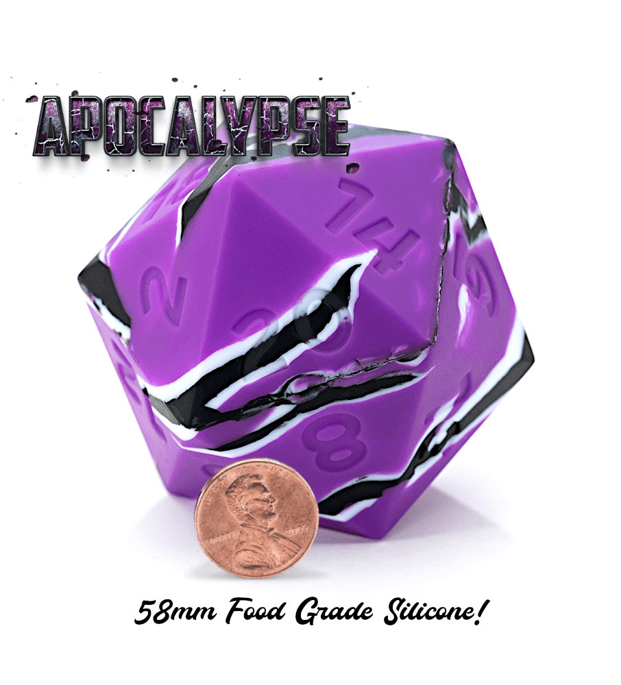 Epic Dice 58mm Silicone D20s - Apocalypse