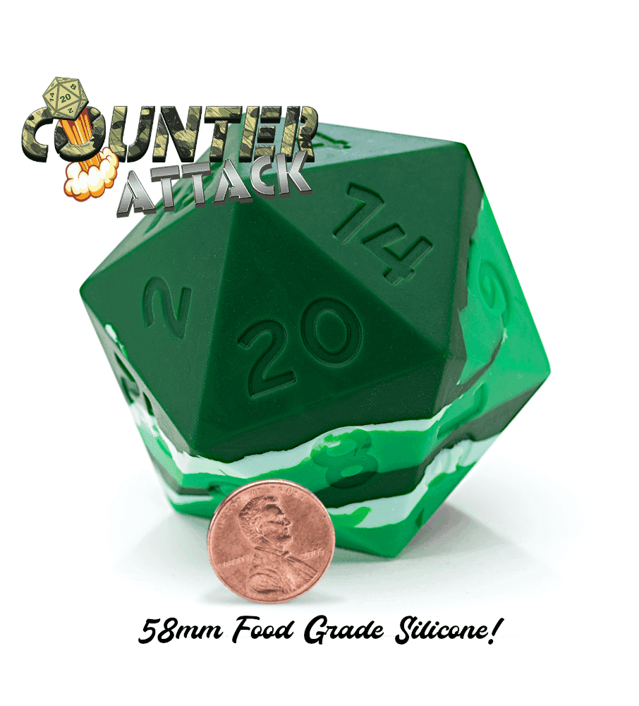 Epic Dice 58mm Silicone D20s - Counter Attack