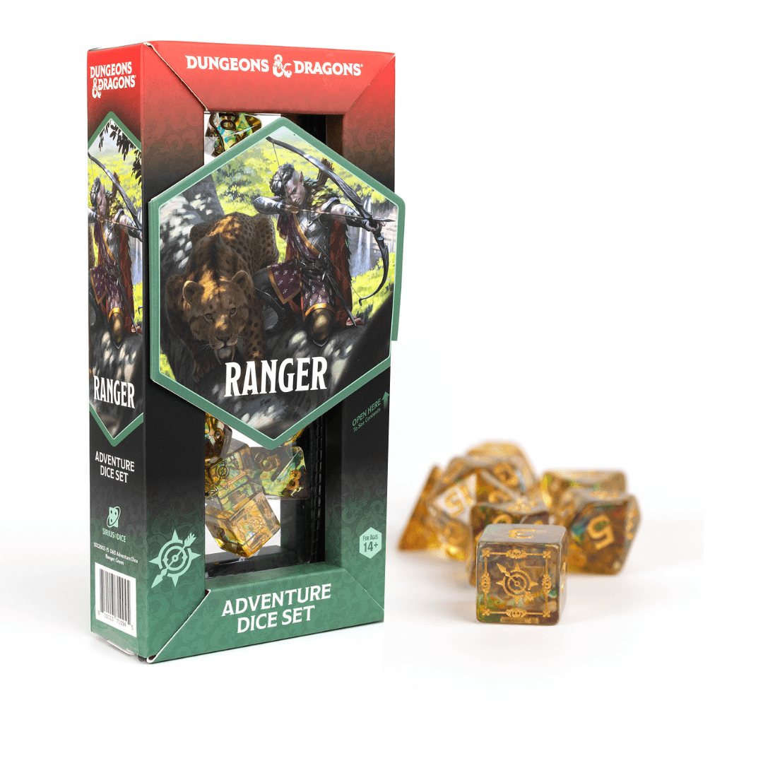 D&D Adventure Dice Set - Ranger Edition | Multi-Color 16pc Collection - 