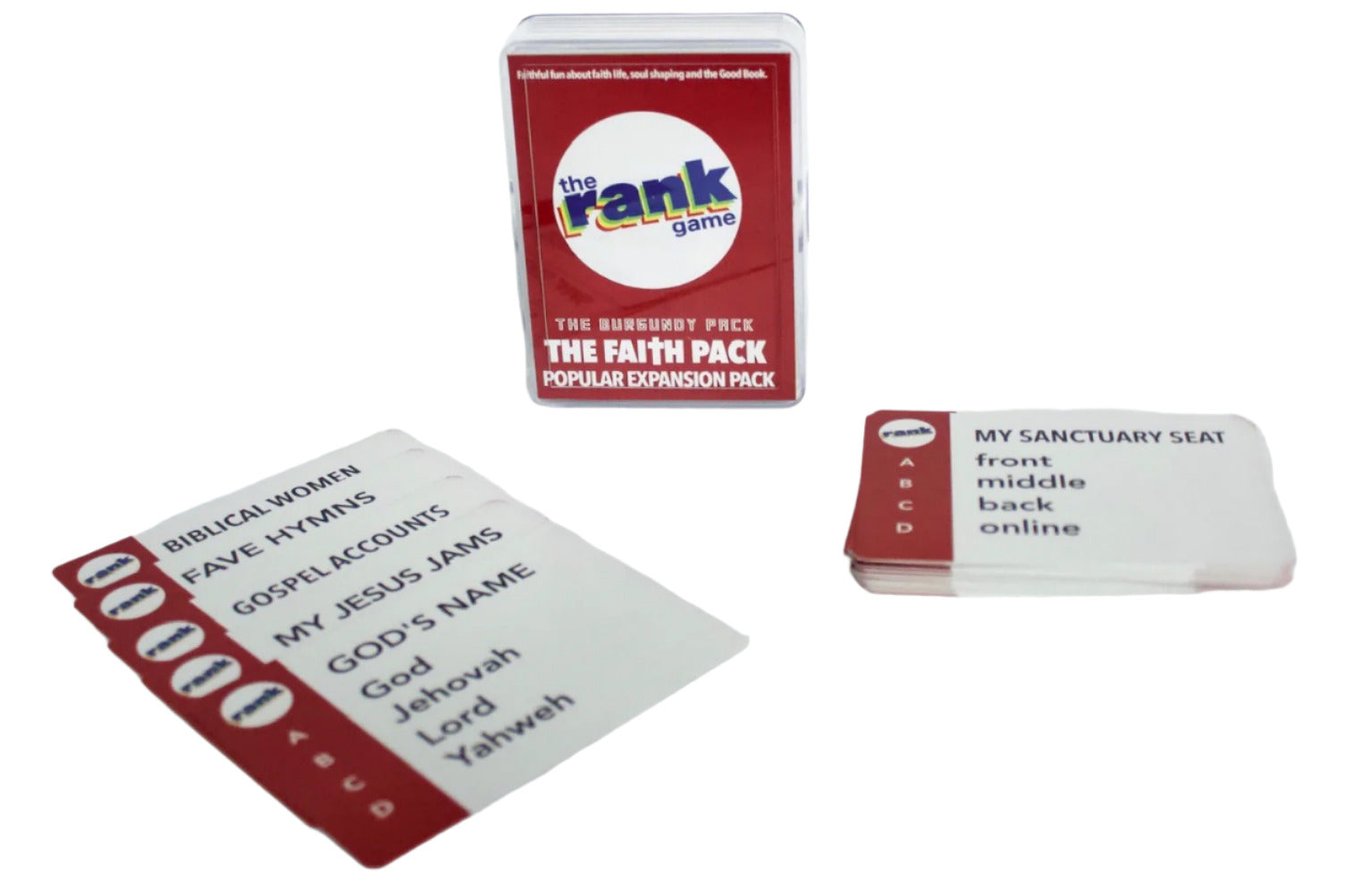 The Rank Game On-the-Go: Faith Pack (Burgundy Pack)