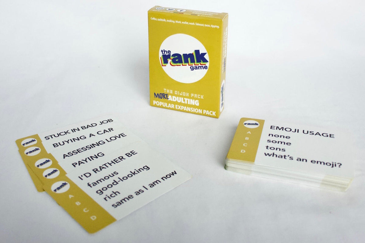 The Rank Game On-the-Go: MORE Adulting (Dijon Yellow Pack)